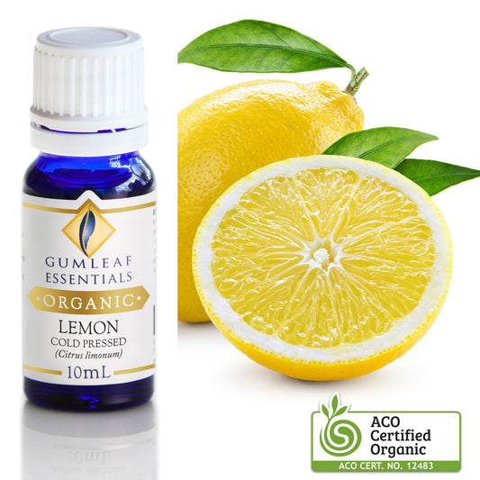 Organic Essential Oil - Cold Pressed Lemon (Energy)